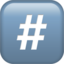 Keycap: # emoji on Apple