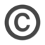 Copyright-emoji op Apple
