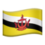 Brunei Flag emoji on Apple