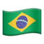 Emoji Bendera: Brazil pada Apple