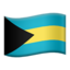 Bahamas Flag emoji on Apple