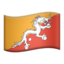 Flagge: Bhutan-Emoji auf Apple