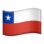 Chile Flag emoji on Apple