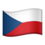 Czechia Flag emoji on Apple
