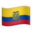 Ecuador Flag emoji on Apple