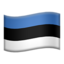 Estonia Flag emoji on Apple