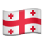 Flagge: Georgien-Emoji auf Apple