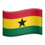 Ghana Flag emoji on Apple