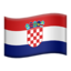 Croatia Flag emoji on Apple