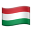 Emoji Bandera: Hungría en Apple