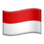 Indonesia Flag emoji on Apple