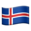Iceland Flag emoji on Apple