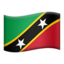 St. Kitts & Nevis Flag emoji on Apple