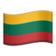 Lithuania Flag emoji on Apple