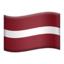 Latvia Flag emoji on Apple