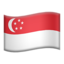 Emoji Bandiera: Singapore su Apple