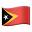 Timor-Leste Flag emoji on Apple