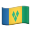 Flagge: St. Vincent und die Grenadinen-Emoji auf Apple