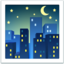 Emoji Notte stellata su Apple