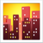 Emoji Città al tramonto su Apple