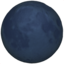 New Moon emoji on Apple