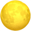 Full Moon emoji on Apple