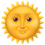 Emoji Sol con cara en Apple