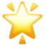Glowing Star emoji on Apple