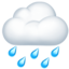 Apple での 雨雲 絵文字
