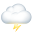 Emoji Awan petir di Apple