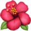 Emoji Hibisco no Apple