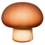 Brown Mushroom emoji on Apple