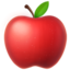 Apple의 빨간 사과 이모지