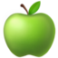 Apple의 초록 사과 이모지