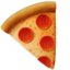Pizzapunt-emoji op Apple