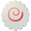 Fish Cake with Swirl emoji on Apple