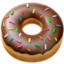 Doughnut emoji on Apple