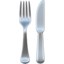 Fork and Knife emoji on Apple