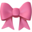 Pinke Schleife-Emoji auf Apple