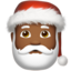 Emoji Babbo Natale: carnagione abbastanza scura su Apple