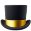 Emoji Topi tinggi pada Apple