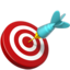 Bullseye emoji on Apple