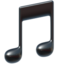 Apple üzerinde Müzik notası emojisi