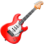 Guitar emoji on Apple