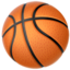 Basketball emoji on Apple