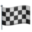 Chequered Flag emoji on Apple