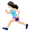 Emoji Donna che corre: carnagione chiara su Apple