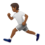 Emoji Persona che corre: carnagione abbastanza scura su Apple