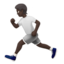 Emoji Persona che corre: carnagione scura su Apple