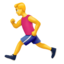 Emoji Lelaki berlari pada Apple